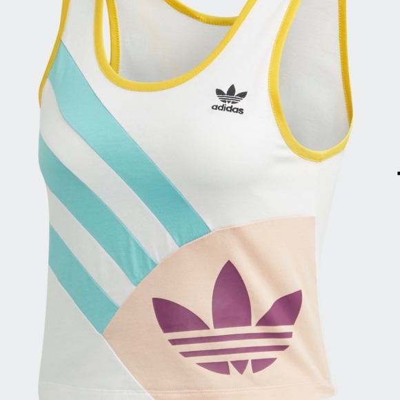 Adidas Tank Top Crop - Picture 1 of 9